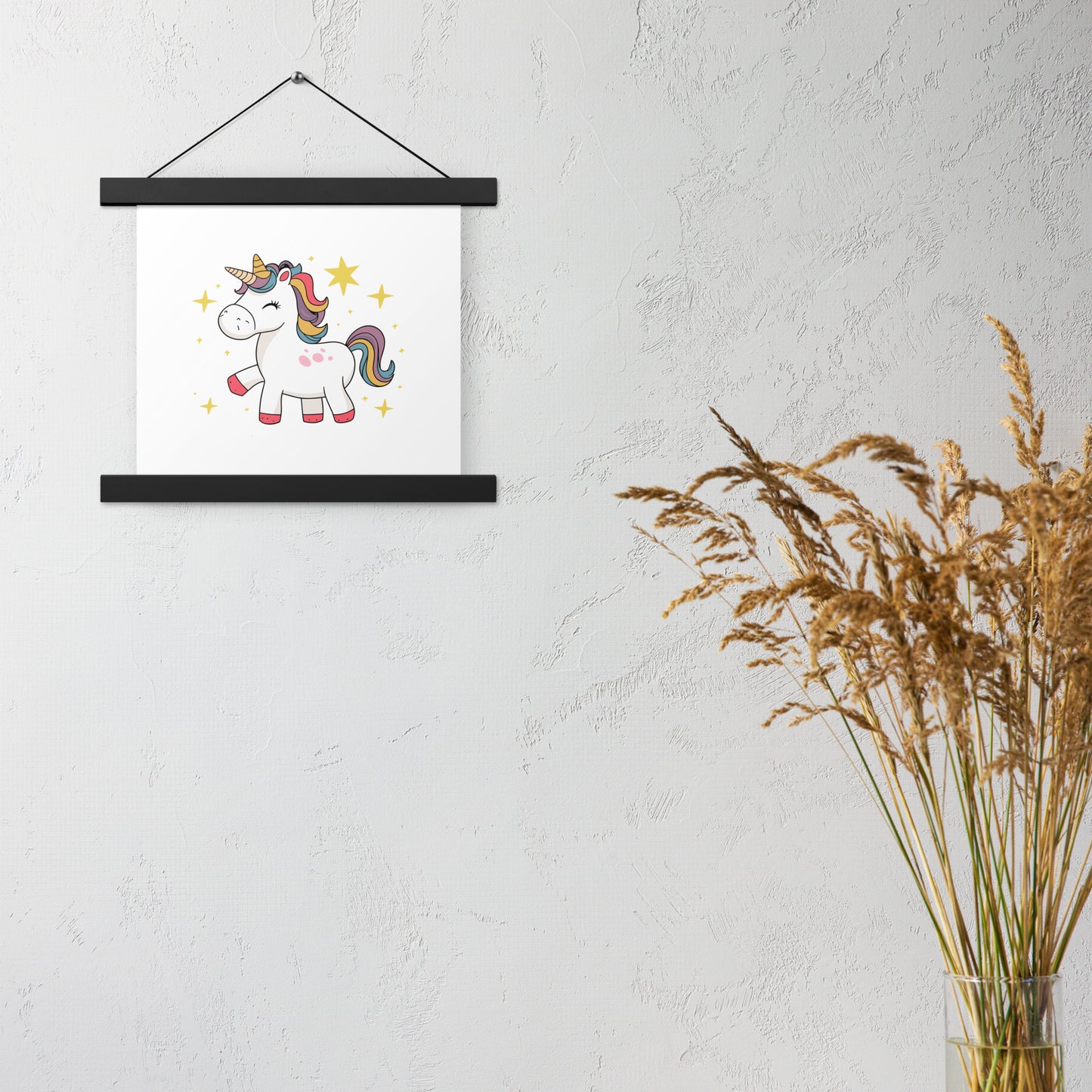 Poster with hangers