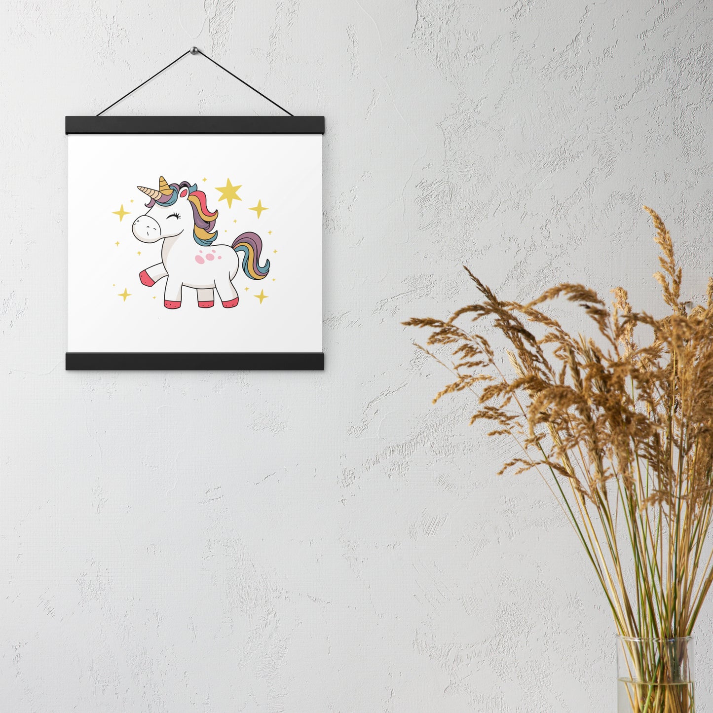 Poster with hangers