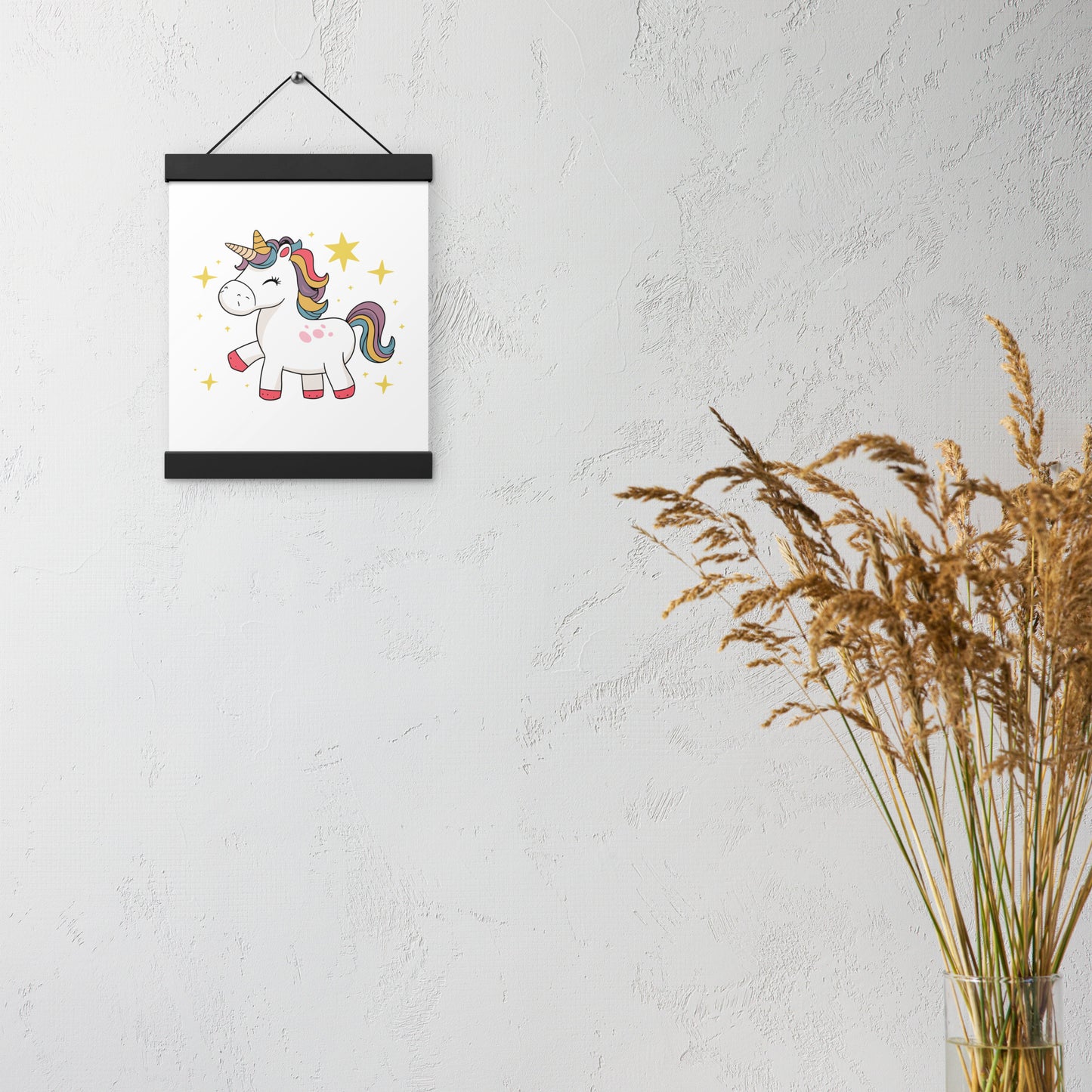 Poster with hangers