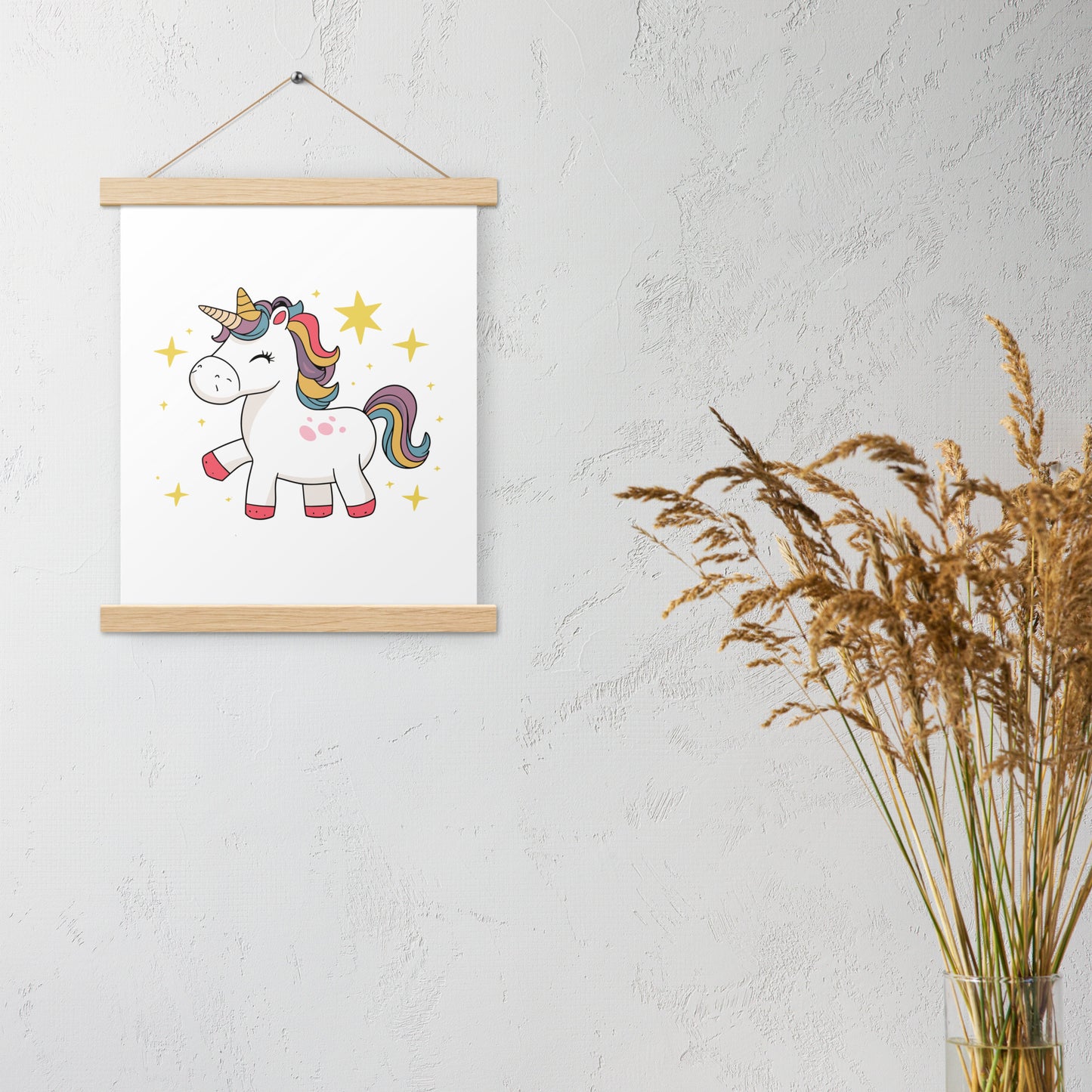 Poster with hangers