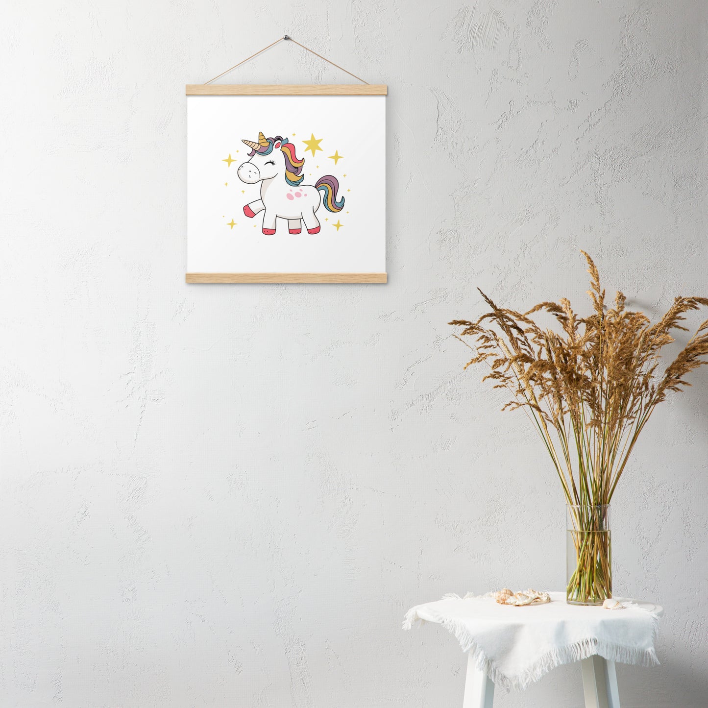 Poster with hangers