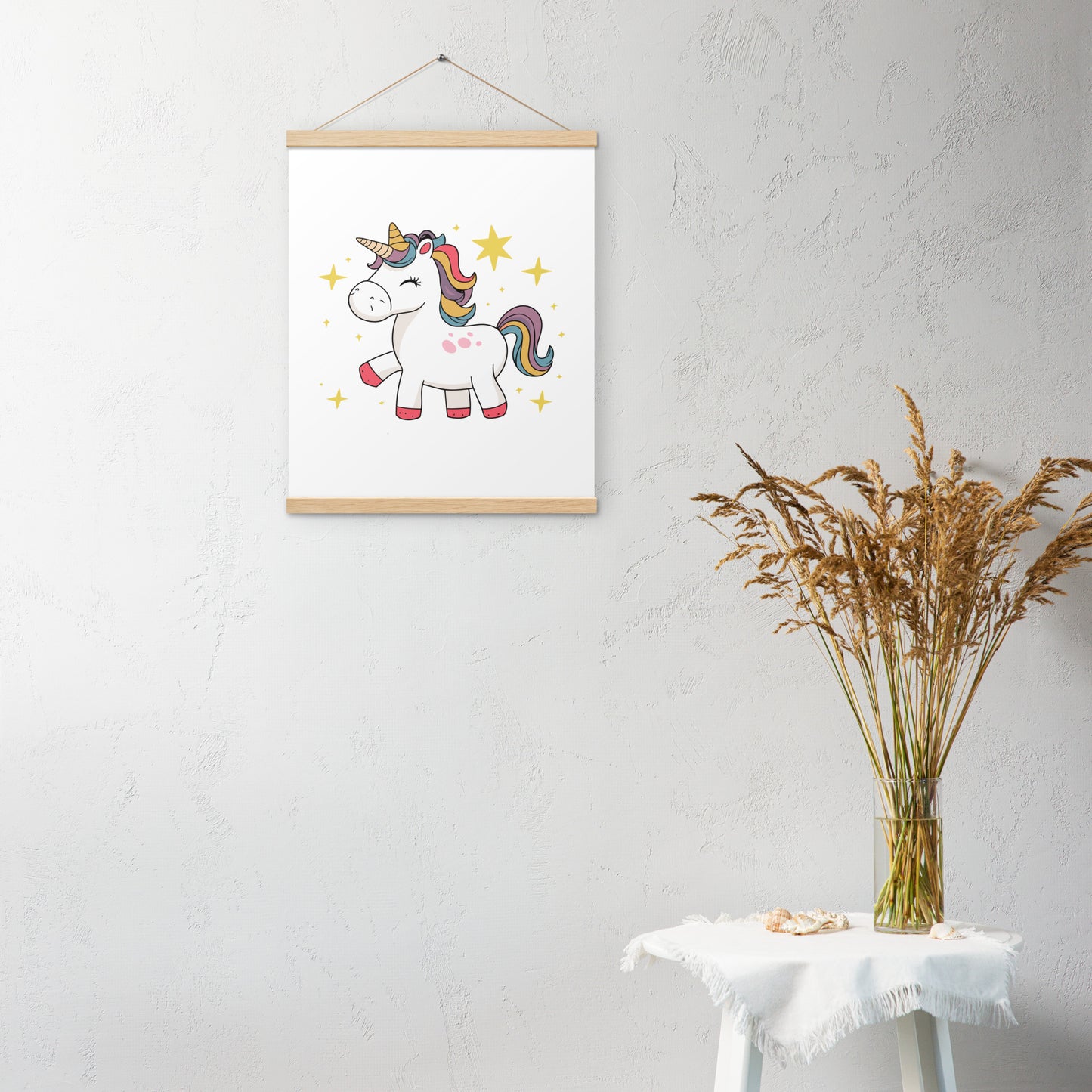 Poster with hangers