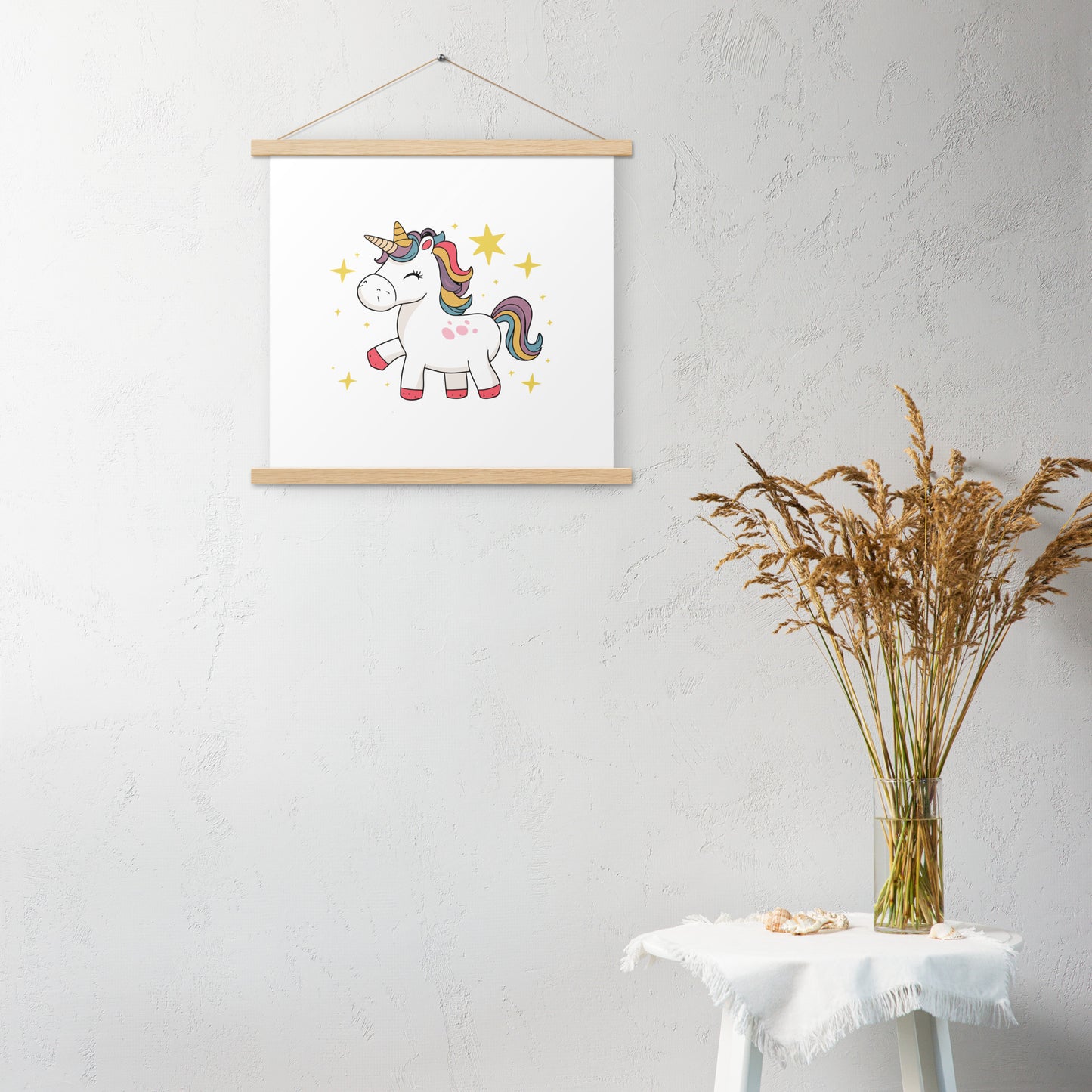 Poster with hangers