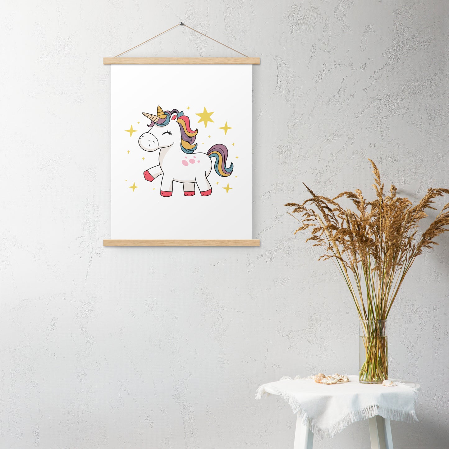 Poster with hangers