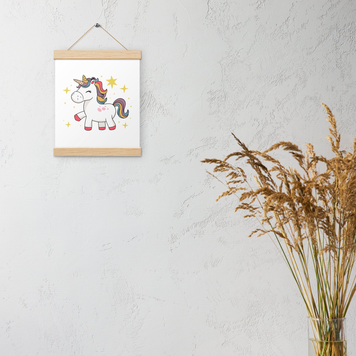 Poster with hangers