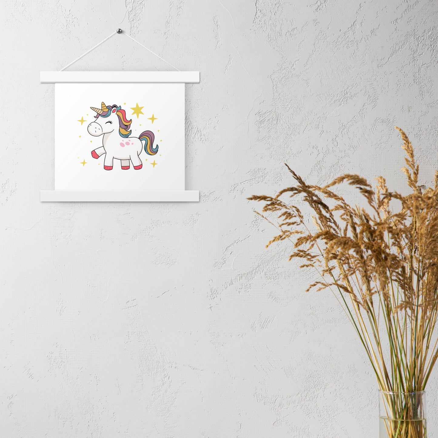 Poster with hangers
