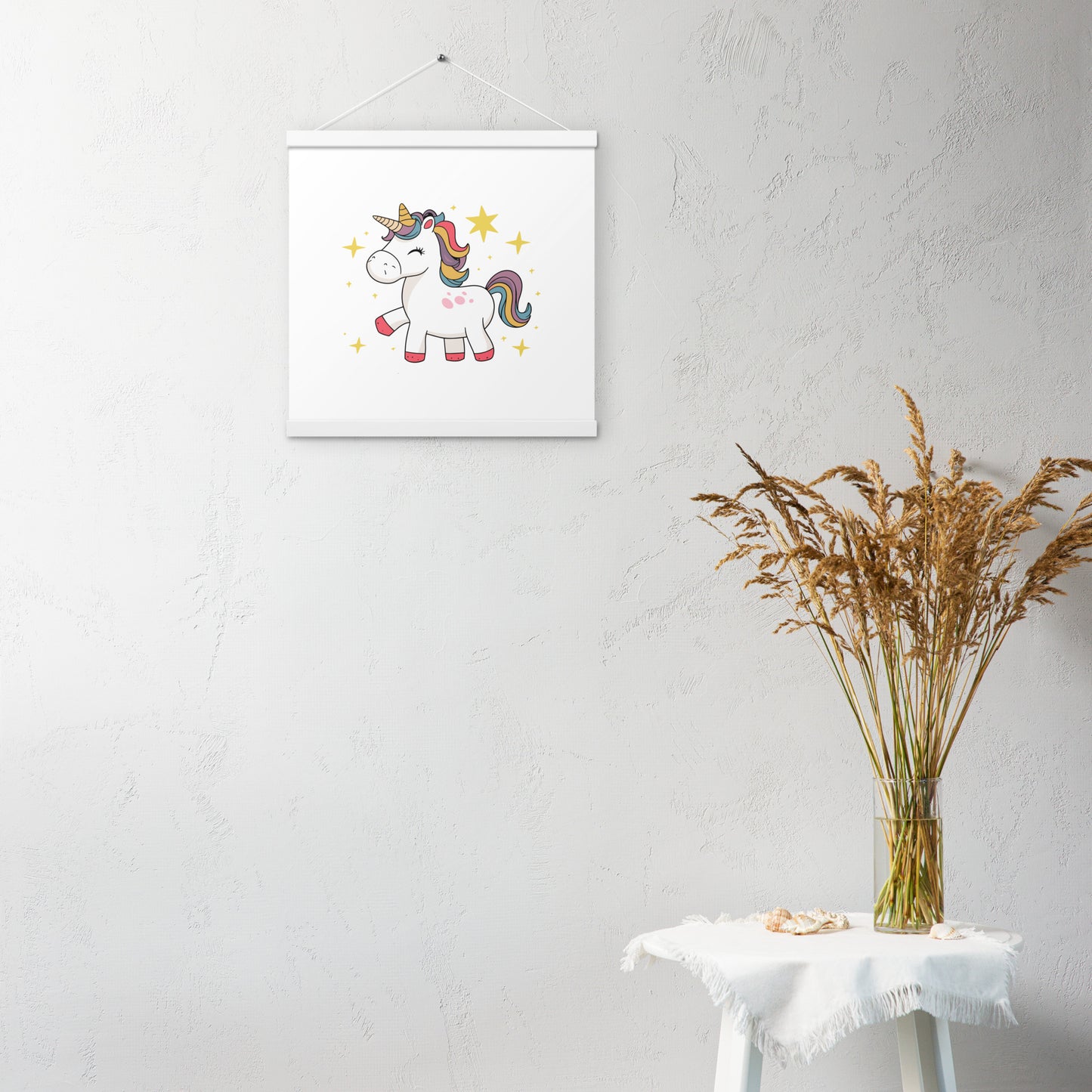 Poster with hangers