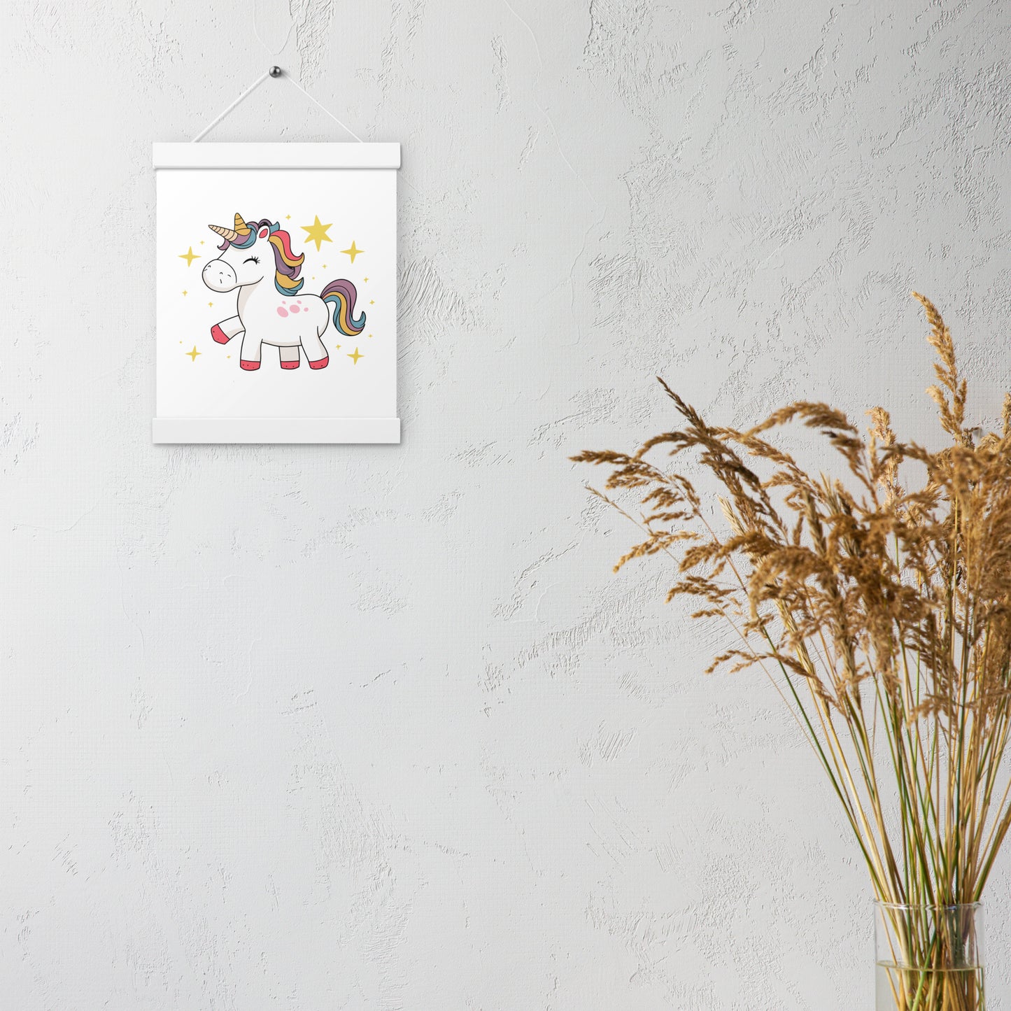 Poster with hangers